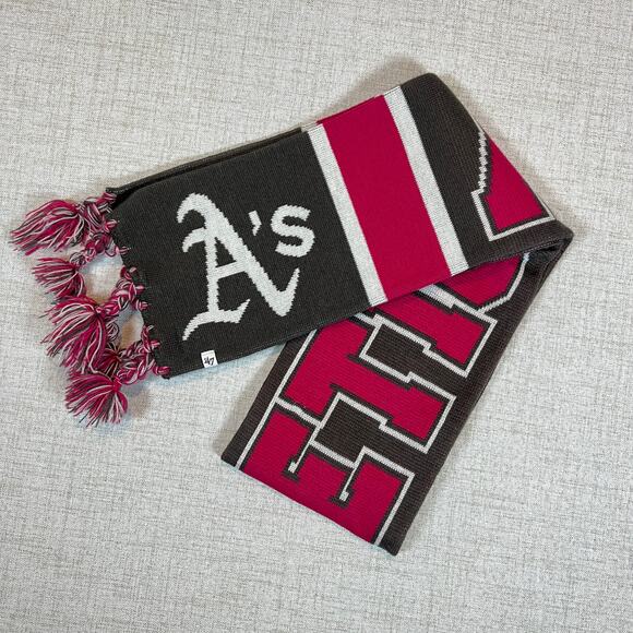 47 Brand Oakland Athletics A's Scarf Womens One Size - Picture 1 of 5